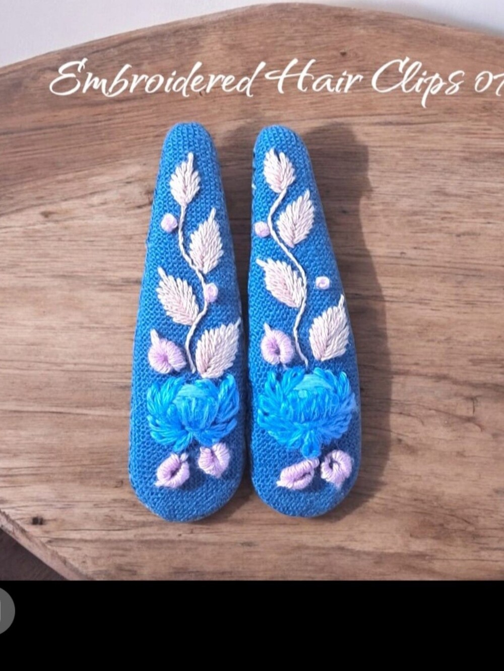 Embroidered Hair Clips - Picture 6 of 15